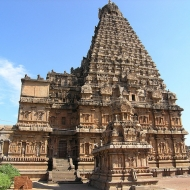 Hinduistický chrám Bríhadíšwara, jižní Indie