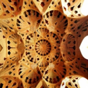 Isfahán, Írán, dekorace interiéru mešity 3