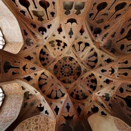 Isfahán, Írán, dekorace interiéru mešity 4
