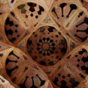 Isfahán, Írán, dekorace interiéru mešity 5