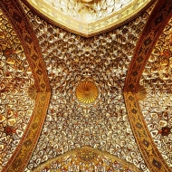 Isfahán, Írán, dekorace interiéru mešity 7