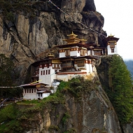 Buddhistický klášter Taktsang v Bhútánu
