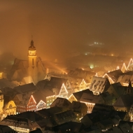 Albshtad město v mlze, Německo