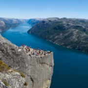 Preikestolen v Norsku