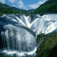 Vodopády v Sečuanu, Čína
