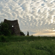 Zbořený mlýn v Estonsku