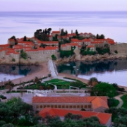 Ráno na ostrově svatého Štěpána, Černá Hora