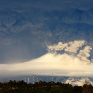 Výbuch sopky Caulle, Chile