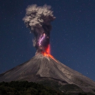 Výbuch sopky Kolima, Mexiko