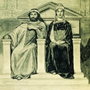 Kníže kyjevský Vladimír a jeho žena Apraxie Korolevična