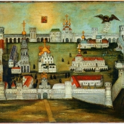 Novoděvičí klášter, Moskva, konec 18. století