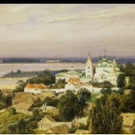 Pečerský klášter, Nižní Novgorod, I. Šiškin, 1870