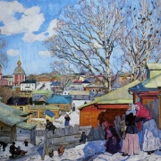 Trojicko-sergijevská lávra v neděli, K. F. Juon, 1910