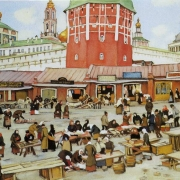 Trojicko-sergijevská lávra, vstup po kláštera, K. F. Juon, 1922