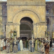 Procezí vycházející z Edžmiacinu