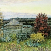 Pohled z okna jídelny, Rjabovo (1919)