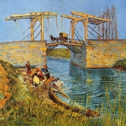 Most v Langlois u Arles s pradlenami (1888)