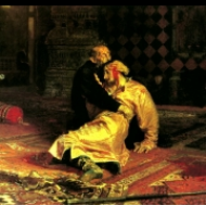 Ivan Hrozný a jeho syn Ivan 16. listopadu 1581 (1885)