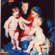 Svatá rodina s Alžbětou a Janem Křtitelem (1614)