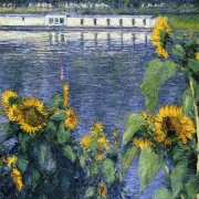 Slunečnice na břehu Seiny (1886)