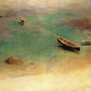 Loďka na vodě, Capri (1878)