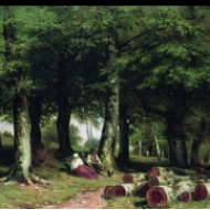 V lesíku (1869)