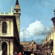 Pohled na Piazzettu, Benátky
