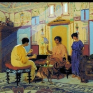 Sousedky, scéna ze života římanů (1885)