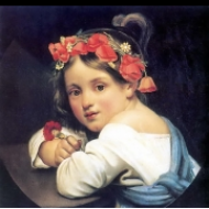 Holčička s makovým věncem (1819)