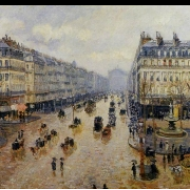 Avenue de lOpera, déšť (1898)