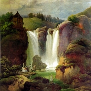 Vodopád pod Dachsteinem
