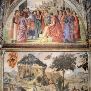 Levá stěna kaple Sassetti