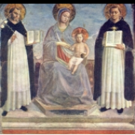 Madona s dítětem a svatými Dominikem a Tomášem Akvinským