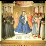 Madona s dítětem a světci, oltář Bosco ai Frati