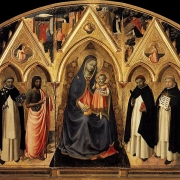Madona s dítětem a světci, oltář z kostela svatého Petra mučedníka
