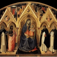 Madona s dítětem a světci, oltář z kostela svatého Petra mučedníka