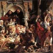 Kristus vyhání obchodníky z chrámu (1650)