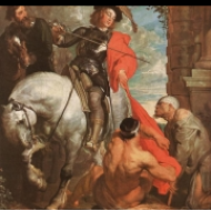 Sv. Martin a chudí (1621)