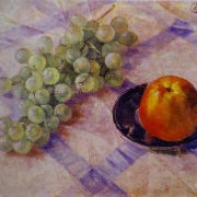 Zátiší s hroznem