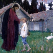 Kristus žehná chlapci Bartoloměji