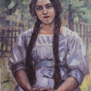 Dívka s copy. (A.A. Dobrinská)