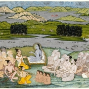 Mudrc Sukadéva učí krále Parikšíta