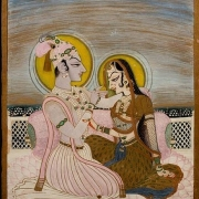 Savant Singh a Baní Thaní jako Krišna a Rádha