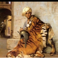 Prodavač kožešin v Káhiře