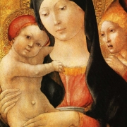 Marie s dítětem a andělem (cca. 1470)