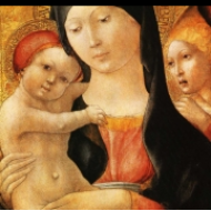 Marie s dítětem a andělem (cca. 1470)