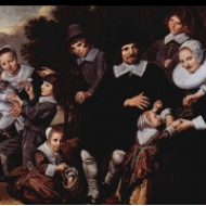 Rodinný portrét s deseti osobami
