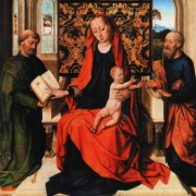 Madonna s dítětem na trůnu se svatými Petrem a Pavlem