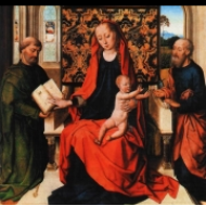 Madonna s dítětem na trůnu se svatými Petrem a Pavlem