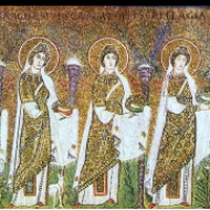 Mučednice nesoucí věnce (první polovina 6, století)